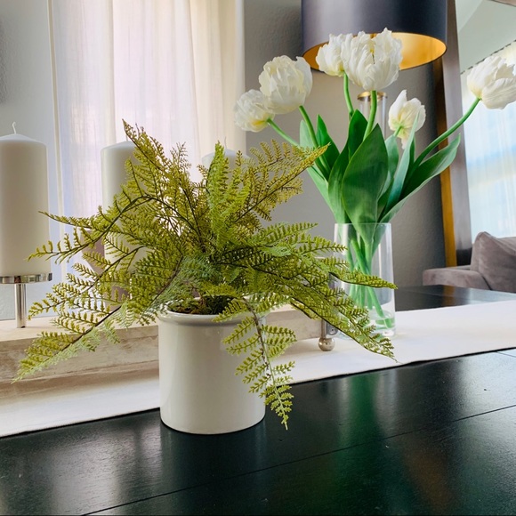 Threshold faux fern plant